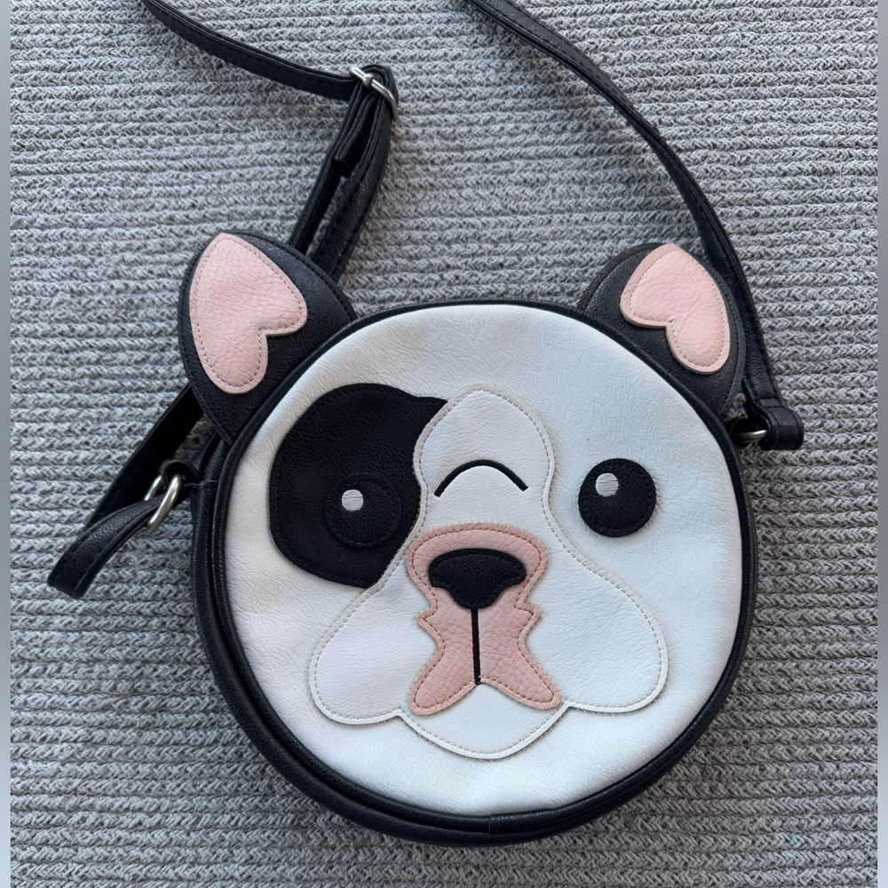 French Bulldog Purse Bag with Heart Ears No Brand Coquette Girl - Picture 3 of 7